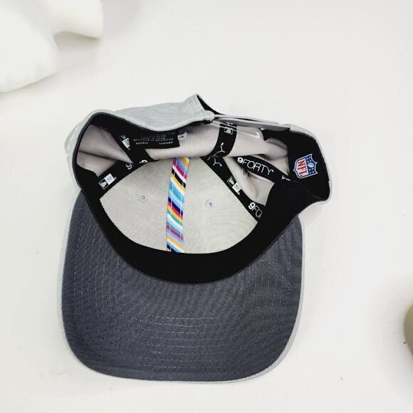 Men's Tampa Bay Buccaneers New Era Heather Gray NFL Crucial Catch Coaches OSFM - Picture 8 of 11